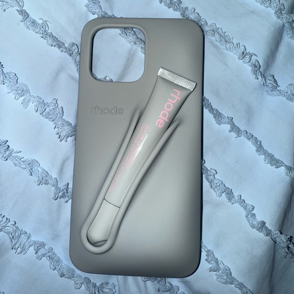 Hailey Bieber Rhode Lip iPhone Case pro max 16